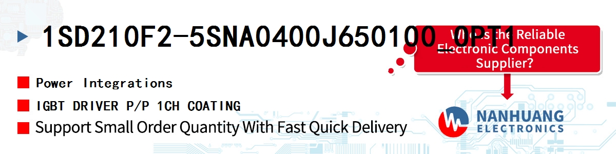 1SD210F2-5SNA0400J650100_OPT1 Power Integrations IGBT DRIVER P/P 1CH COATING