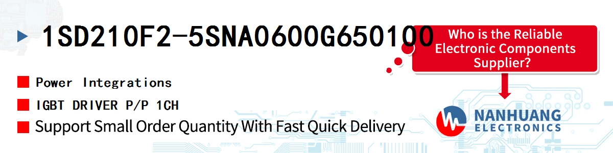 1SD210F2-5SNA0600G650100 Power Integrations IGBT DRIVER P/P 1CH