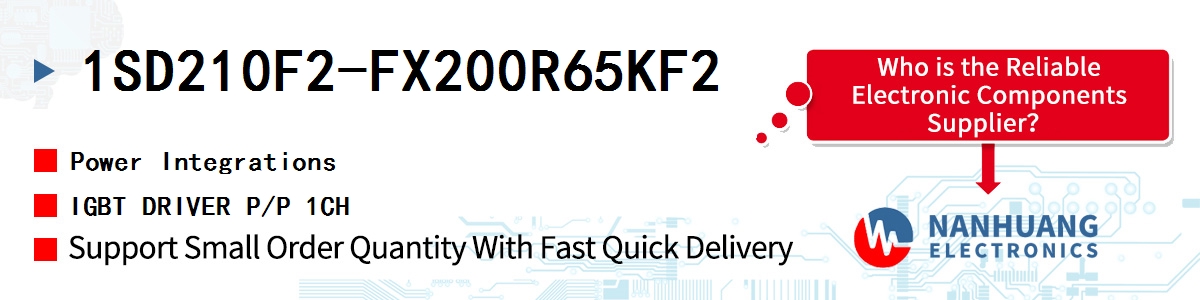 1SD210F2-FX200R65KF2 Power Integrations IGBT DRIVER P/P 1CH