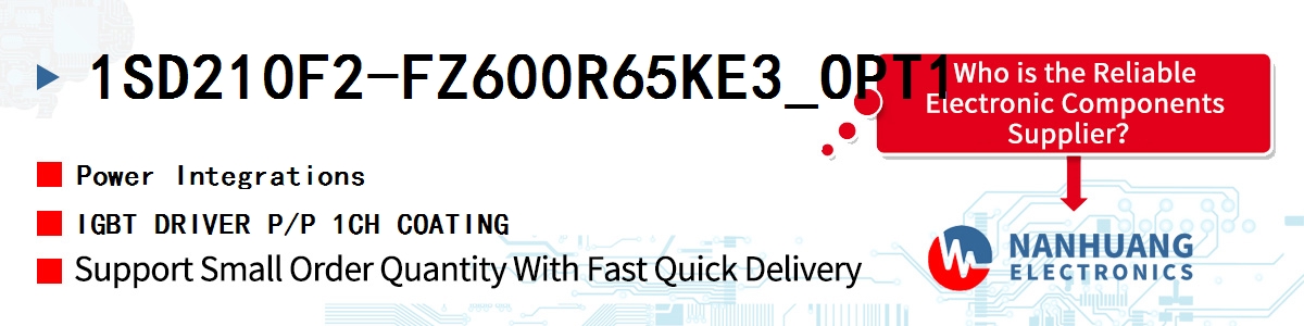 1SD210F2-FZ600R65KE3_OPT1 Power Integrations IGBT DRIVER P/P 1CH COATING