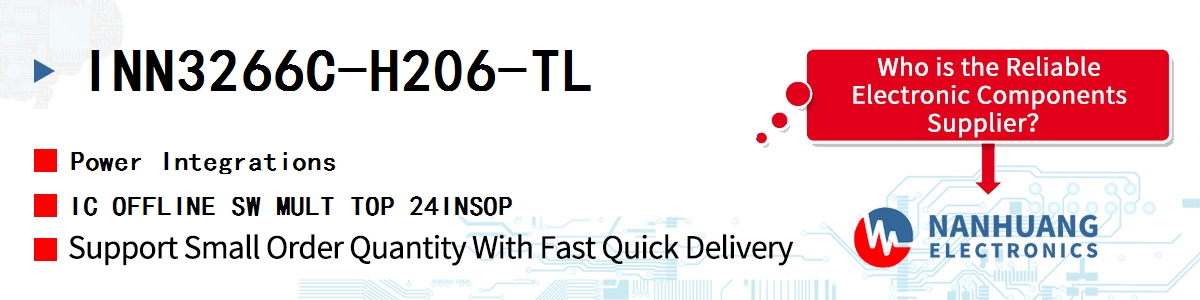 INN3266C-H206-TL Power Integrations IC OFFLINE SW MULT TOP 24INSOP