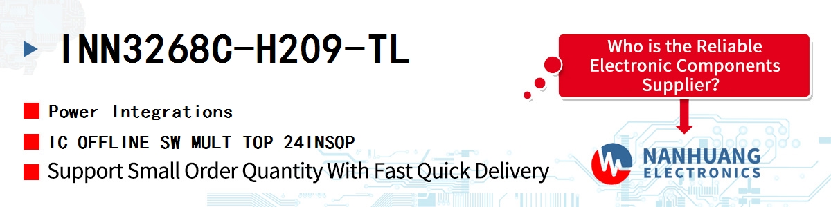 INN3268C-H209-TL Power Integrations IC OFFLINE SW MULT TOP 24INSOP