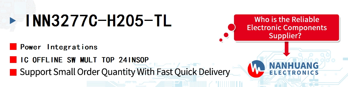 INN3277C-H205-TL Power Integrations IC OFFLINE SW MULT TOP 24INSOP