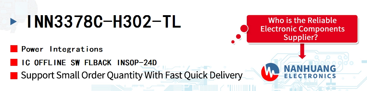 INN3378C-H302-TL Power Integrations IC OFFLINE SW FLBACK INSOP-24D