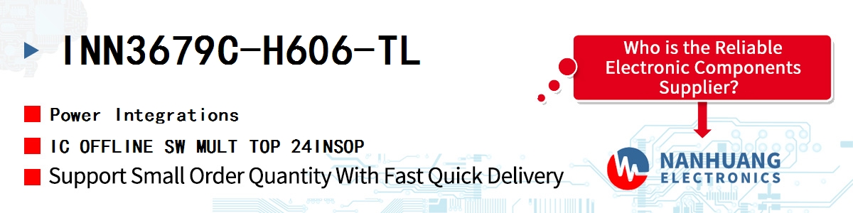 INN3679C-H606-TL Power Integrations IC OFFLINE SW MULT TOP 24INSOP