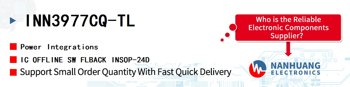 INN3977CQ-TL Power Integrations IC OFFLINE SW FLBACK INSOP-24D