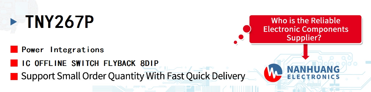 TNY267P Power Integrations IC OFFLINE SWITCH FLYBACK 8DIP
