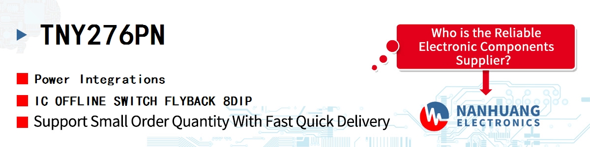 TNY276PN Power Integrations IC OFFLINE SWITCH FLYBACK 8DIP
