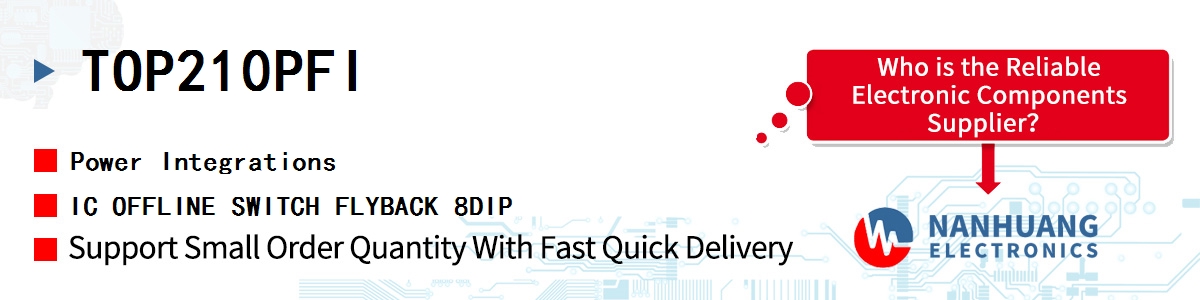 TOP210PFI Power Integrations IC OFFLINE SWITCH FLYBACK 8DIP