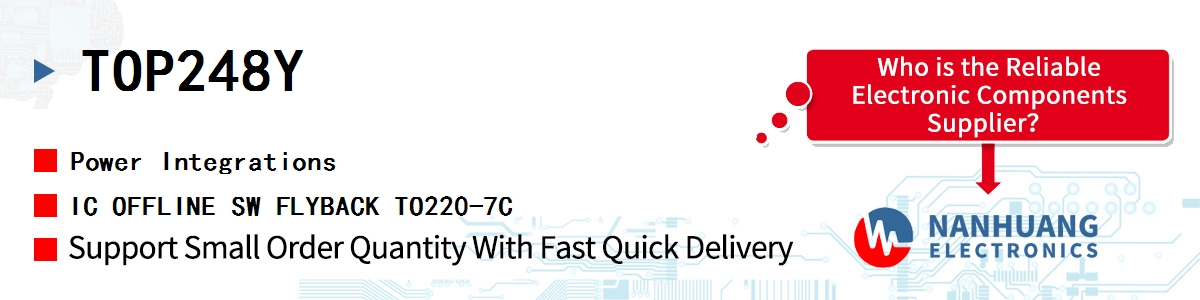 TOP248Y Power Integrations IC OFFLINE SW FLYBACK TO220-7C