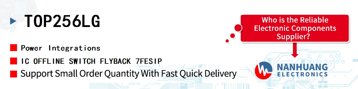 TOP256LG Power Integrations IC OFFLINE SWITCH FLYBACK 7FESIP