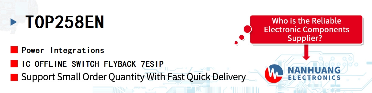 TOP258EN Power Integrations IC OFFLINE SWITCH FLYBACK 7ESIP