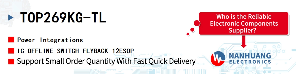 TOP269KG-TL Power Integrations IC OFFLINE SWITCH FLYBACK 12ESOP